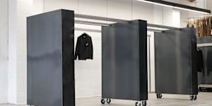 Pivotal to the design is the maze-like arrangement of mild steel walls that loosely delineate spaces.
