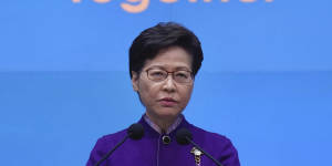 Hong Kong chief executive Carrie Lam. 