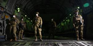 The Royal Australian Air Force prepares to evacuate Australian citizens and visa-holders from Kabul last month.