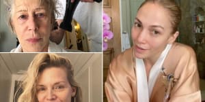 ‘I feel powerful’:Midlife celebs are embracing the no-make-up selfie
