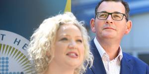 Victoria's Attorney-General Jill Hennessy with Premier Daniel Andrews. 