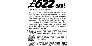 Goggo microcar advert circa 1960.