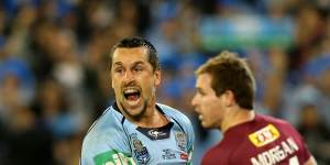 Mitchell Pearce bore the brunt of NSW criticism during Queensland’s period of dominance.
