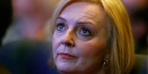 Britain’s Prime Minister Liz Truss attends the opening day of the annual Conservative Party Conference in Birmingham on Sunday.