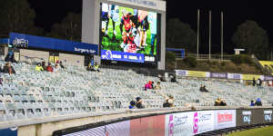 The Brumbies drew their second-worst crowd in club history with just 5283 fans at Canberra Stadium on Saturday. 