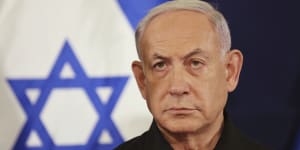Not happy:Israeli Prime Minister Benjamin Netanyahu.