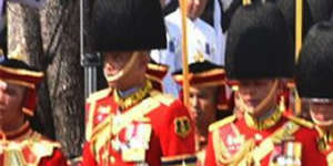 The ceremony began with the transfer of the remains of King Bhumibol Adulyadej to his spectacular golden crematorium on Thursday morning.