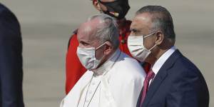 Pope Francis arrives in Baghdad for ‘emblematic’ but risky Iraq tour