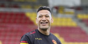 'He looks in good shape':Folau in line to make debut for Catalans