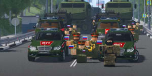 On Roblox,a gaming platform,a user created an array of Interior Ministry forces to celebrate Russia Day.