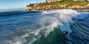 ‘You wait your whole life for these days’:Big-wave surfers enjoy Sydney’s huge swell