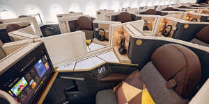 Etihad Airways'business offering from Abu Dhabi includes a dedicated check-in facility for business passengers.