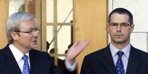 Stephen Conroy as a minister in Kevin Rudd’s government in 2009. Conroy has been mentioned as a potential successor to Rudd as ambassador to the US.