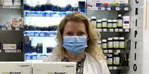 Jacinta McDonald of McDonalds Pharmacy in St Ives says demand for rapid antigen tests is outstripping supply.