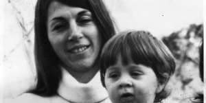 Murdered woman Suzanne Armstrong with her son,Gregory.