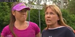 Mother and daughter praised for helping elderly man who fell into creek