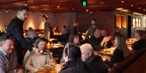 Inside the South Yarra restaurant.