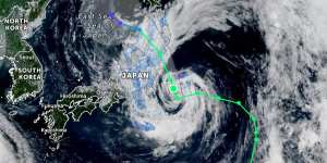 Typhoon Nepartak reached speeds of 85 km/h on Tuesday.