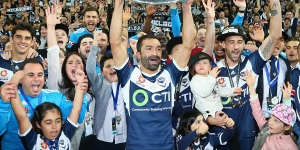 Melbourne Victory,pictured celebrating winning the 2015 A-League grand final,have been one of the most successful A-League clubs.