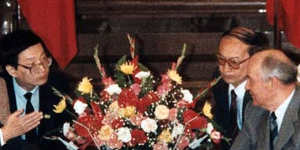 “This man looks smart but he is actually stupid,” said Deng after meeting Russian leader Mikhail Gorbachev in 1989.