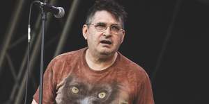 Steve Albini performs with Shellac at Primavera Sound Madrid 2023 in Madrid,last June.