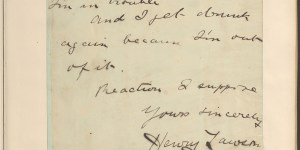 Henry Lawson’s letter to Lala Fisher.
