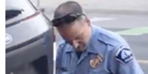 Video footage showed police officer Derek Chauvin kneeling on George Floyd.