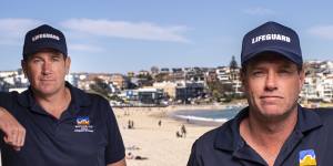 Waverley Council's lifeguard coordinator Bruce Hopkins (front) and manager of lifeguard services Matt du Plessis. 