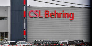 CSL Behring's production facilities in Broadmeadows,Victoria. CSL will be key to onshore manufacturing of COVID-19 vaccines after a heads of agreement was signed with the Australian government. 