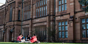 University of Sydney has about 50 per cent foreign students.