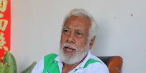 Xanana Gusmao is campaigning to return as prime minister in Timor-Leste.