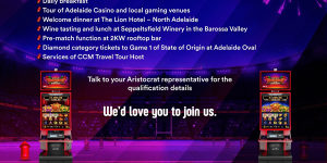 Aristocrat is offering study tours to the State of Origin.