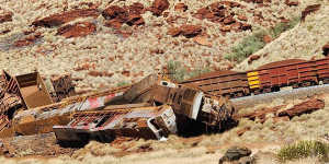 An autonomous Rio Tinto iron ore train has crashed in WA’s Pilbara region,about 80 kilometres from Karratha.
