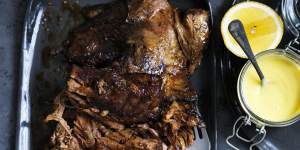 Neil Perry's slow-cooked lamb shoulder.