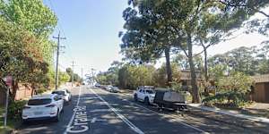 A Google Maps image of Crane Road in Castle Hill.