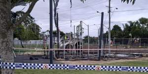 Kids playground destroyed in fire in Brisbane’s north-west overnight