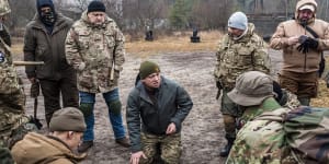 A Ukrainian combat engineer trains civilians in weaponry and potential roles as guerrilla fighters near Kyiv. Victory for Ukraine,once thought impossible,is not out of reach.