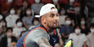 Kyrgios into second round in Tokyo after overcoming breathing problems