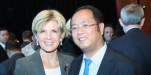 Huang Xiangmo with Foreign Minister Julie Bishop.