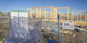 The surge in claims began with the collapse of builder Porter Davis on March 31 last year.
