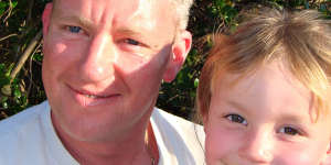 Simon Millington and his daughter Maddie. Simon died of a drug overdose. 