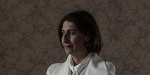Premier Gladys Berejiklian in the Parkes Room of the NSW State Parliament. 
