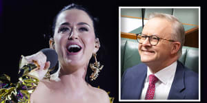 Anthony Albanese will attend a very exclusive performance by Katy Perry at packaging magnate Anthony Pratt’s mansion on Saturday evening.