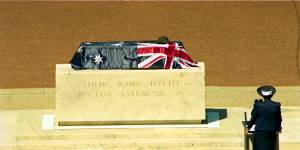 The Unknown Soldier returns home and is interred in Canberra.