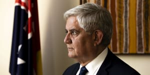 Indigenous Australians Minister Ken Wyatt in his office at Parliament House.