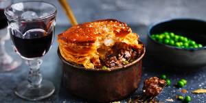 Neil Perry's beef chuck and pea pot pie.