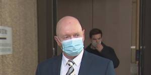 Witness Raymond Lee leaves the NSW Supreme Court on Friday.