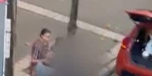 The woman was targeted by the kidnappers after pulling over to change a tyre.
