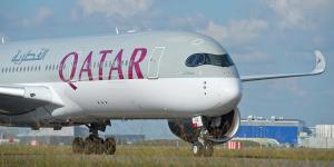 A Qatar Airways flight from Doha to Sydney.