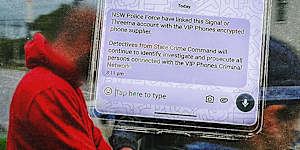 The message was sent to 3000 handsets on Thursday evening. 